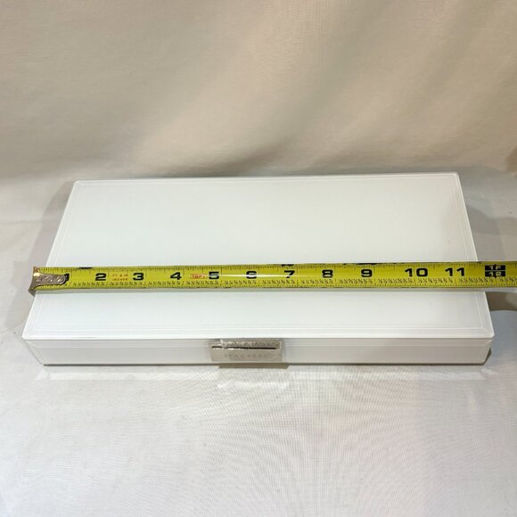 Stackers White Glass Jewelry Box - Picture 2 of 9